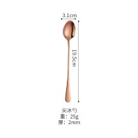 Rose Gold Pointed Ice Cream Spoon